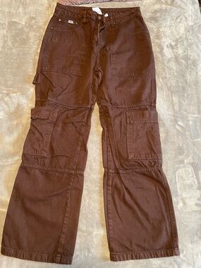 The Ragged Priest Brown Cargo Jeans
